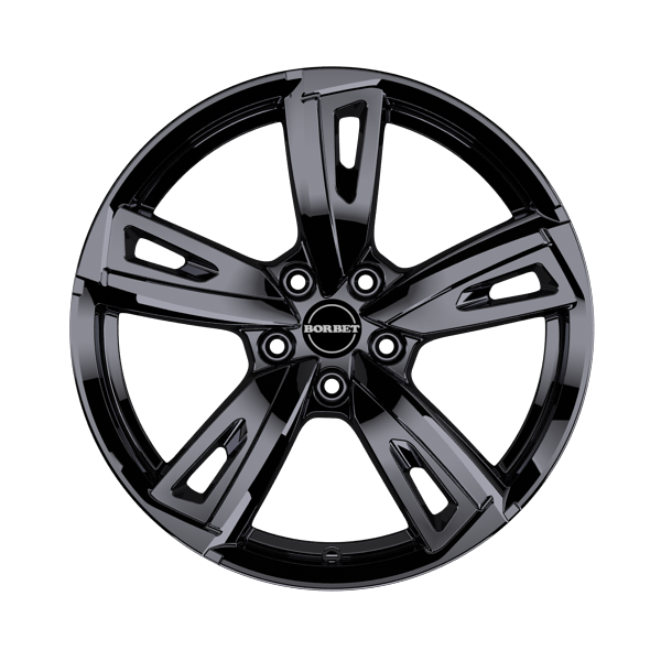 Borbet BU1 Glossy Black Alloy Wheel Product Image #1