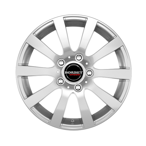 Borbet C2C Brilliant Silver Alloy Wheel Product Image #1