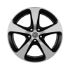 Borbet CC Matt Black Polished Wheel Img 1