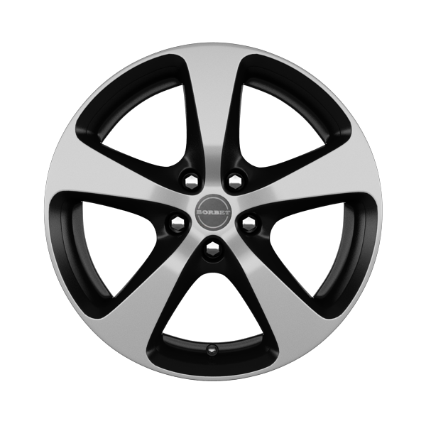 Borbet CC Matt Black Polished Alloy Wheel Product Image #1