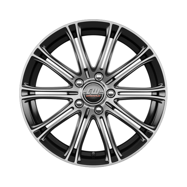 Borbet CW1 Black Polished Alloy Wheel Product Image #1