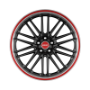 Borbet CW2 Black Red Line Wheel Img 1