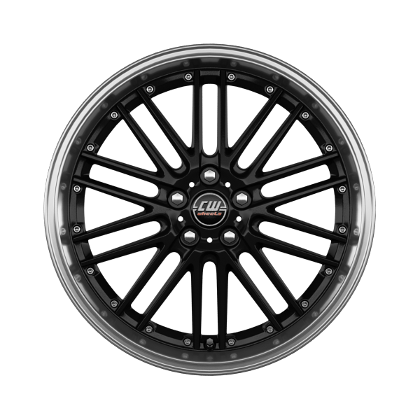 Borbet CW2 Black Rim Polished Alloy Wheel Product Image #1