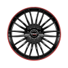 Borbet CW3 Black Glossy Red Ring Wheel Img 1