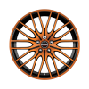 Borbet CW4 Black Orange Glossy Wheel Img 1