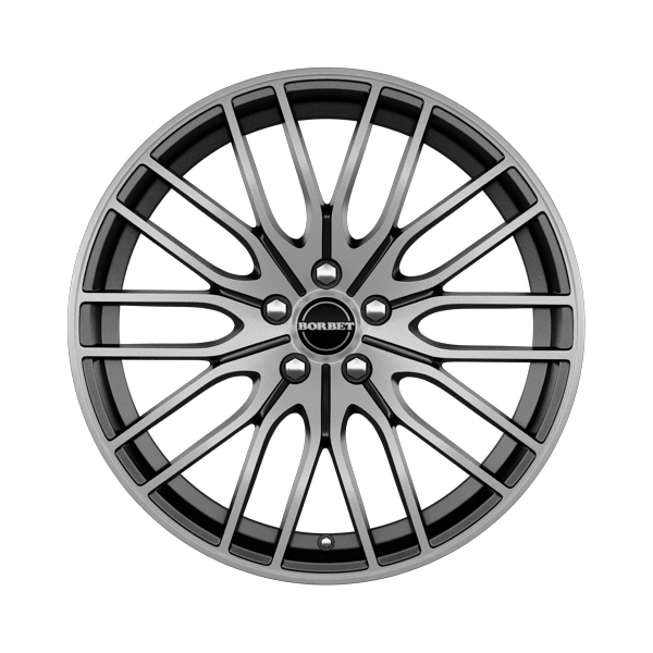 Borbet CW4 Matt Black Polished Alloy Wheel Product Image #1
