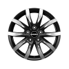 Borbet CW5 Matt Black Polished Wheel Img 1