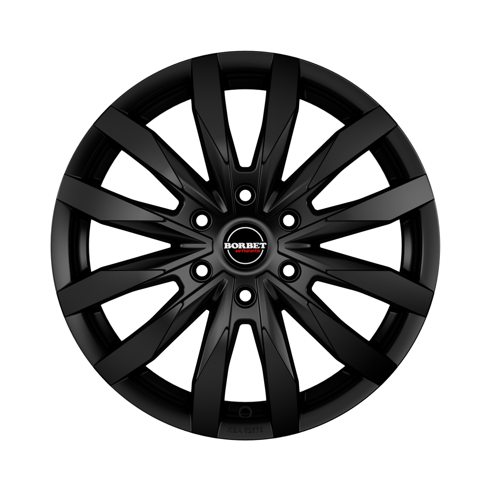 Borbet CW6 Matt Black Alloy Wheel Product Image #1