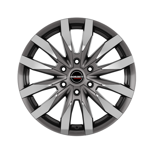 Borbet CW6 Mistral Anthracite Glossy Polished Alloy Wheel Product Image #1
