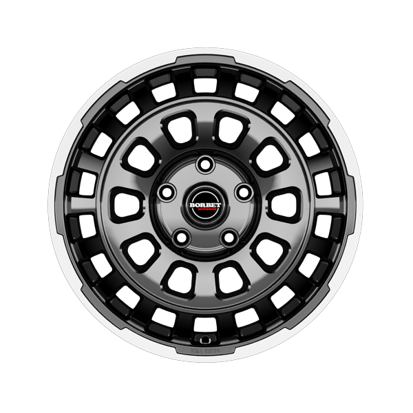 Borbet CW7 Black Rim Polished Glossy Alloy Wheel Product Image #1