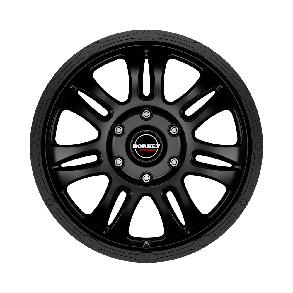 Borbet CW8 Matt Black Alloy Wheel Product Image #1