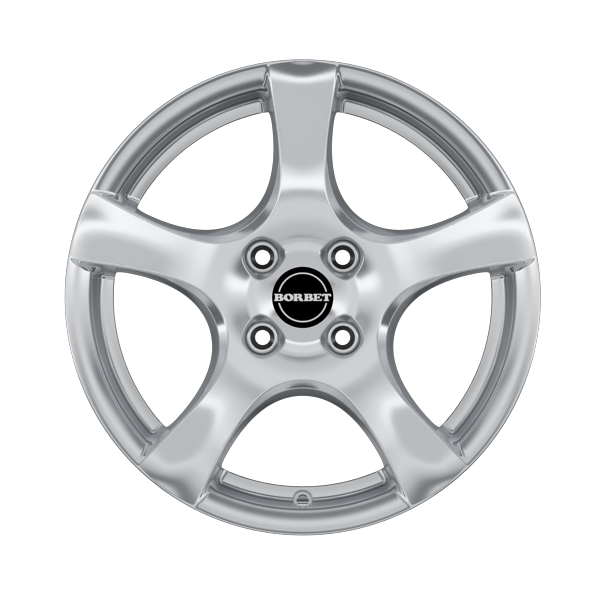 Borbet F Brilliant Silver Alloy Wheel Product Image #1