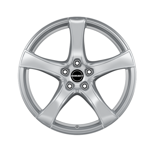 Borbet F2 Brilliant Silver Alloy Wheel Product Image #1