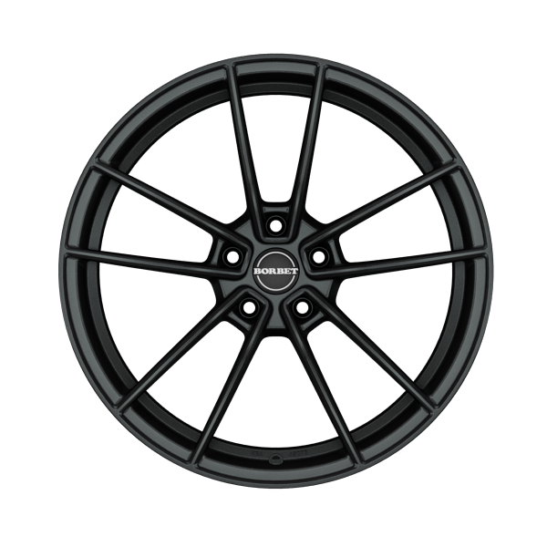 Borbet FF1 Matt Deep Black Alloy Wheel Product Image #1