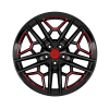 Borbet GTY Black Red Glossy Wheel Img 1