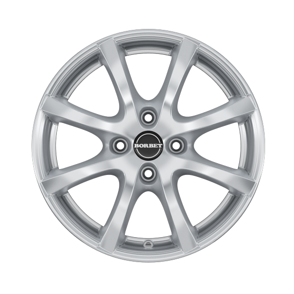 Borbet LV4 Crystal Silver Alloy Wheel Product Image #1