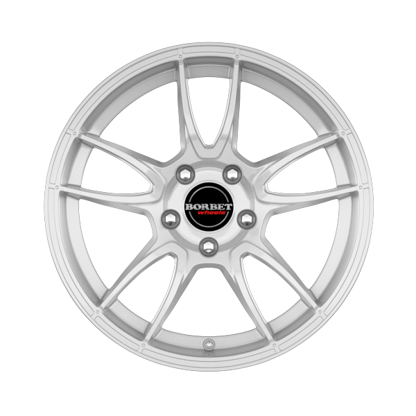 Borbet MC Brilliant Silver Alloy Wheel Product Image #1