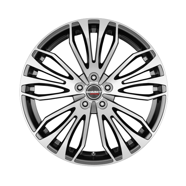 Borbet RB Black Polished Alloy Wheel Product Image #1
