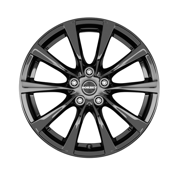 Borbet RE Gloss Black Alloy Wheel Product Image #1