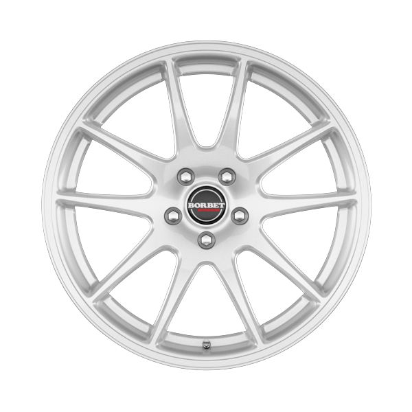 Borbet RS Brilliant Silver Alloy Wheel Product Image #1