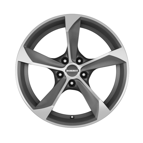 Borbet S Matt Graphite Polished Alloy Wheel Product Image #1