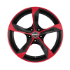 Borbet S Matt Black Red Wheel Img 1