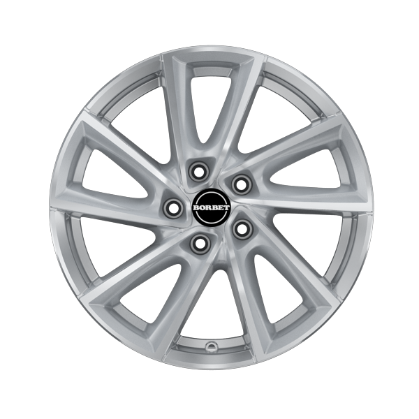 Borbet VT Crystal Silver Alloy Wheel Product Image #1