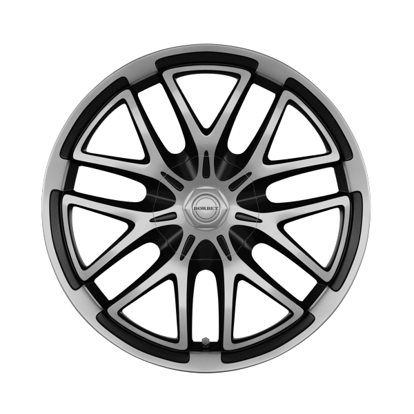 Borbet XA Mistral Matt Anthracite Polished Alloy Wheel Product Image #1