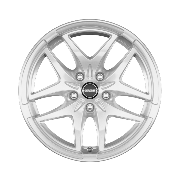 Borbet XB Crystal Silver Alloy Wheel Product Image #1