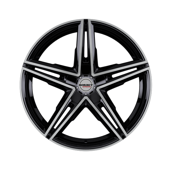 Borbet XRS Black Glossy Polished Alloy Wheel Product Image #1