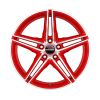 Borbet XRT Racetrack Red Polished Wheel Img 1