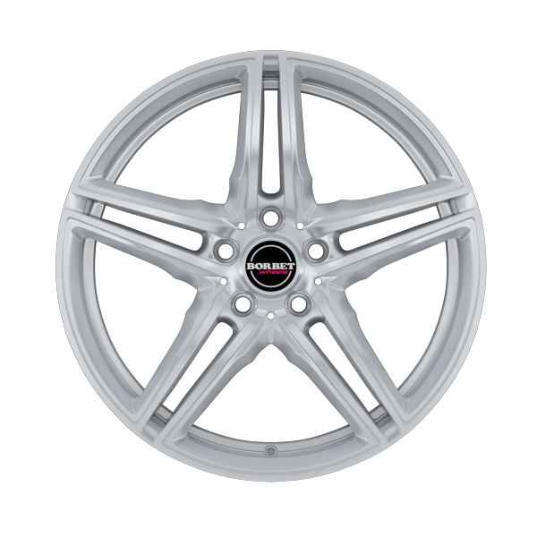 Borbet XRT Brilliant Silver Alloy Wheel Product Image #1