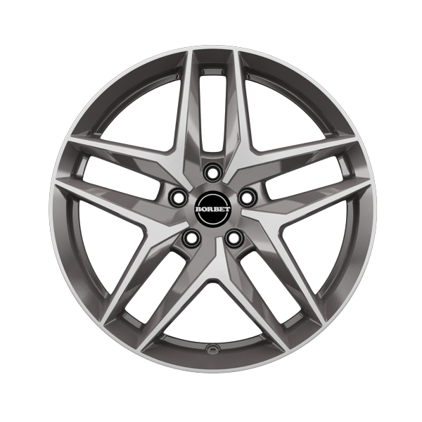 Borbet Z Mistral Anthracite Glossy Polished Alloy Wheel Product Image #1