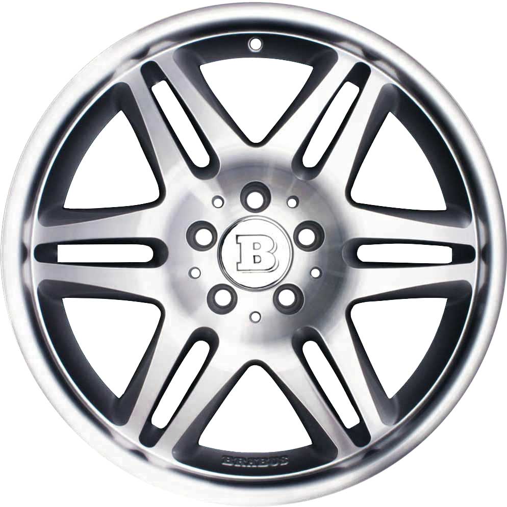 Brabus Monoblock VI Silver with Polished Face Alloy Wheel Product Image #1