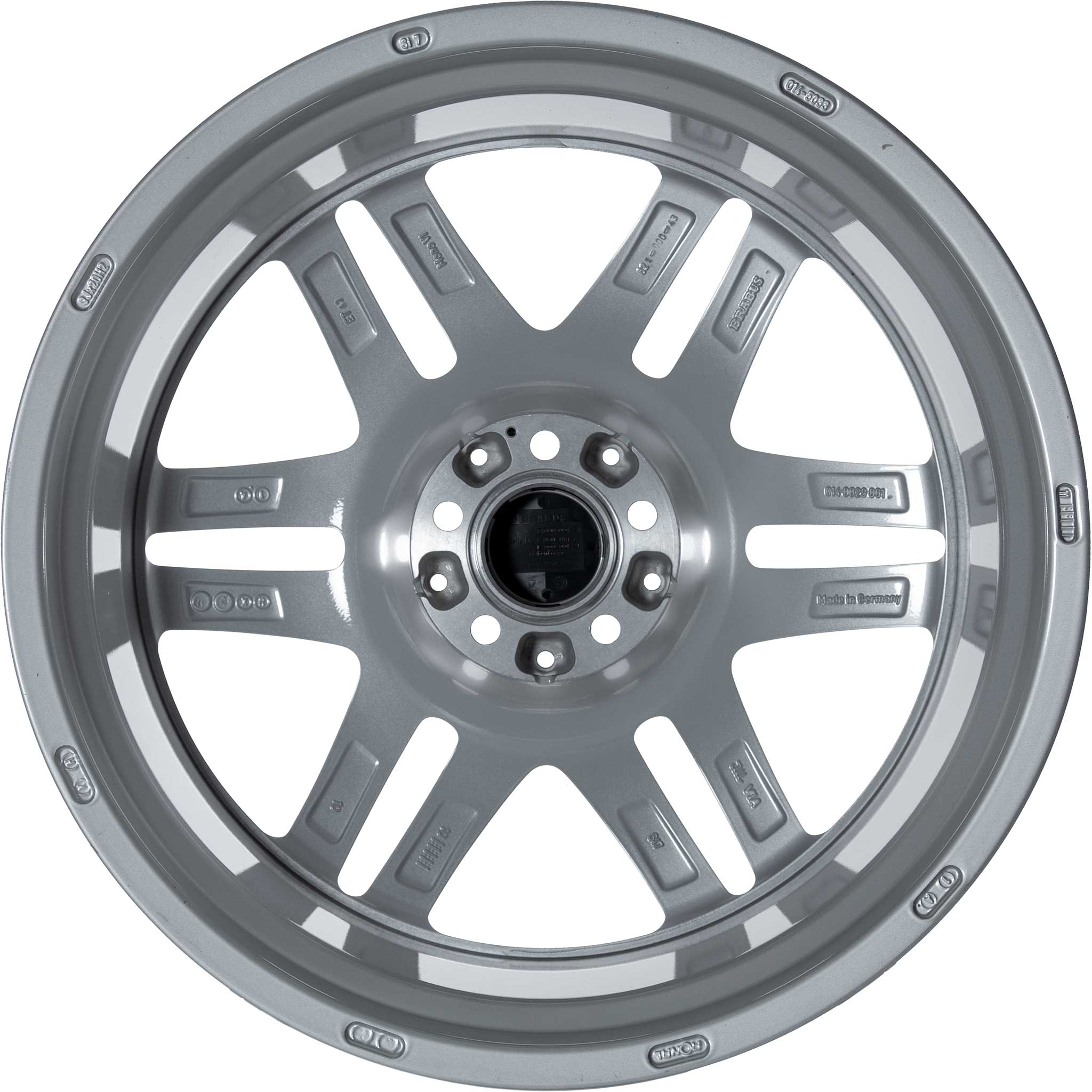 Brabus Monoblock VI Multipiece Silver with Polished Face Alloy Wheel Product Image #3