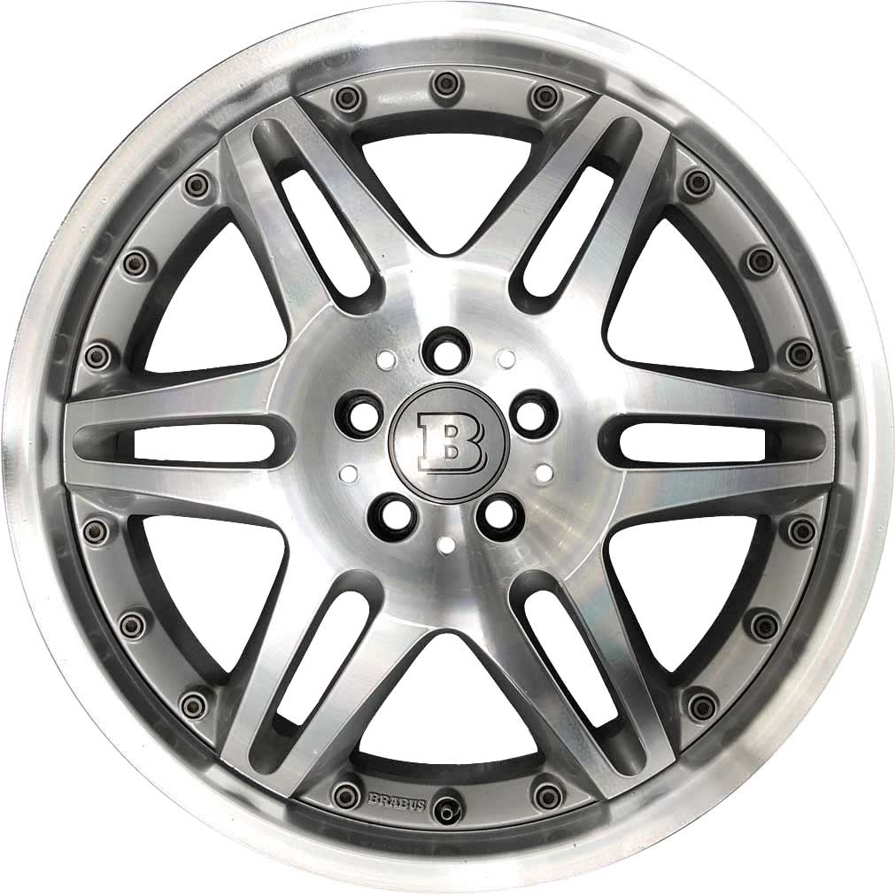 Brabus Monoblock VI Multipiece Silver with Polished Face Alloy Wheel Product Image #1