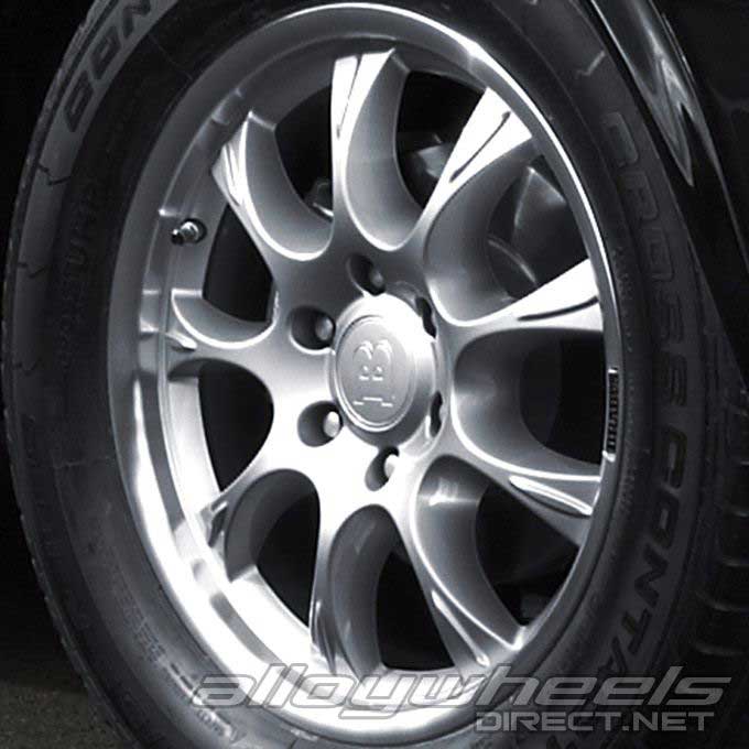 Brabus Monoblock IV Silver with Polished Rim Edge Alloy Wheel Product Image #1