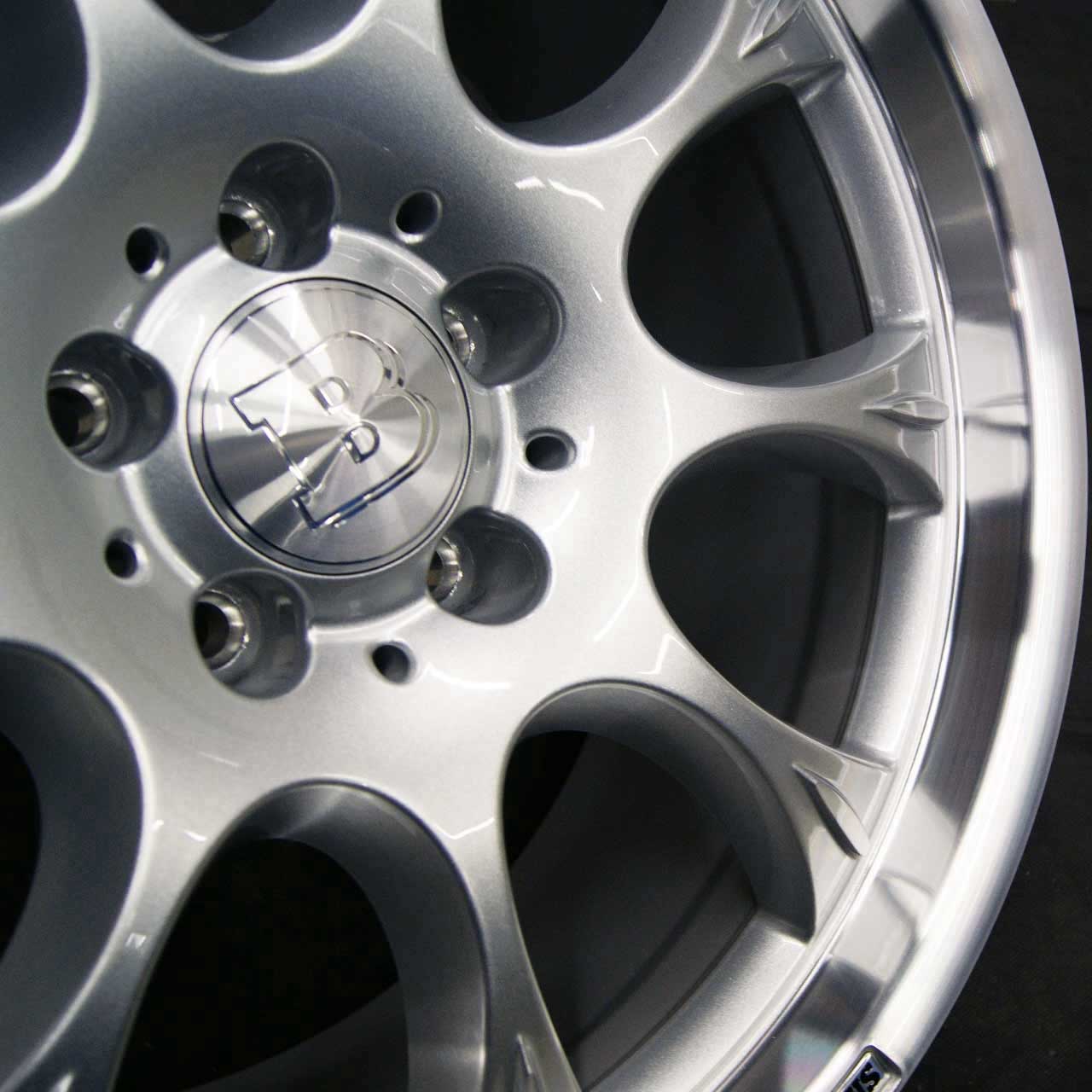 Brabus Monoblock E Silver with Polished Rim Edge Alloy Wheel Product Image #3