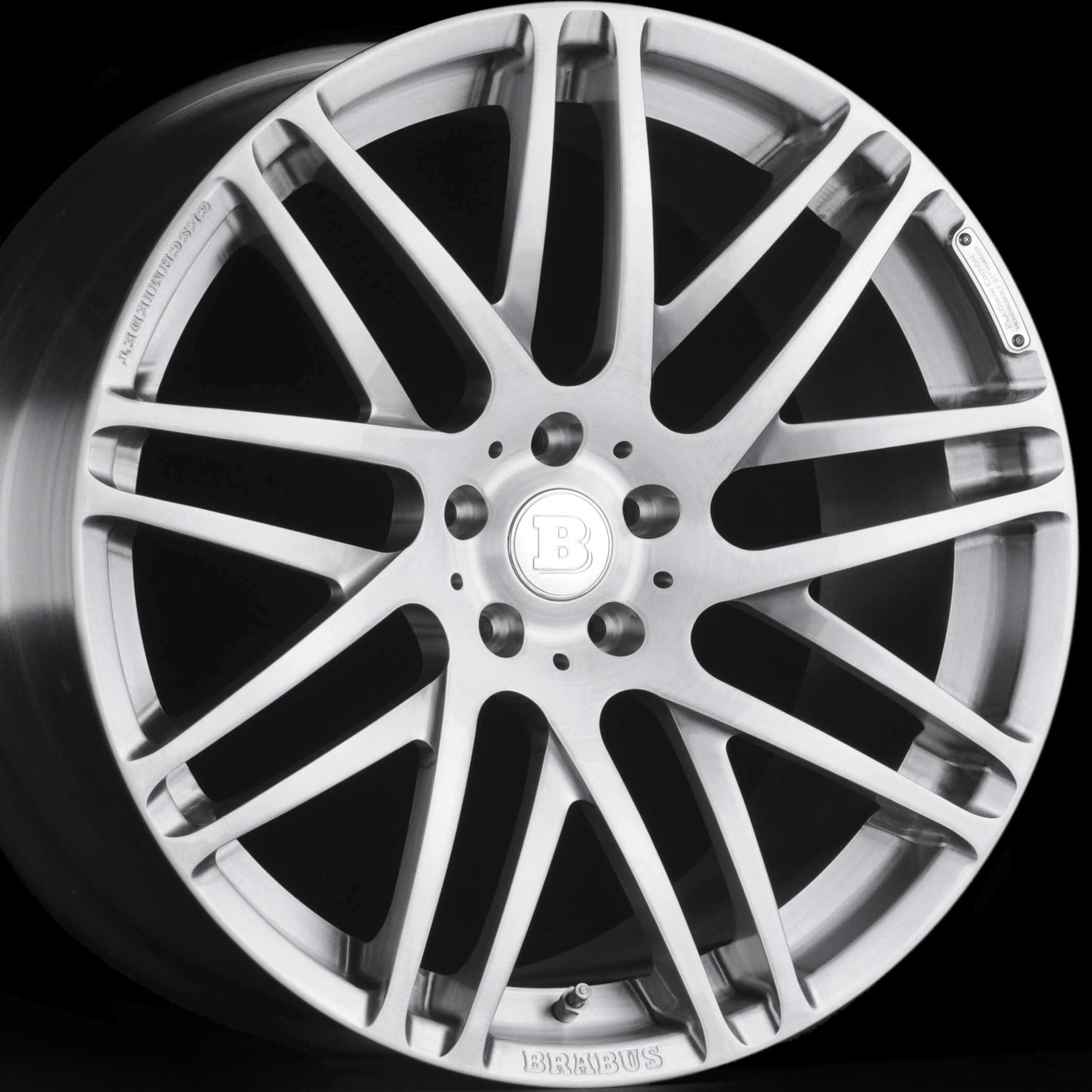Brabus Monoblock F Platinum Edition Silver Brushed Alloy Wheel Product Image #2