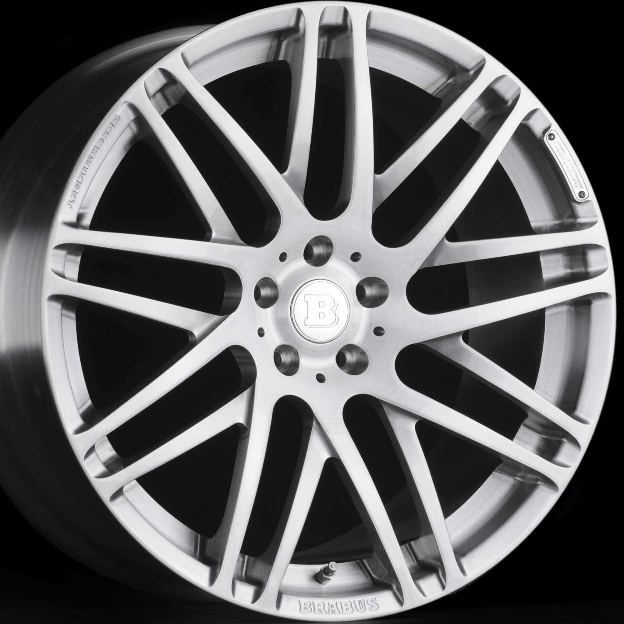 Brabus Monoblock F Platinum Edition Silver Brushed Alloy Wheel Product Image #2