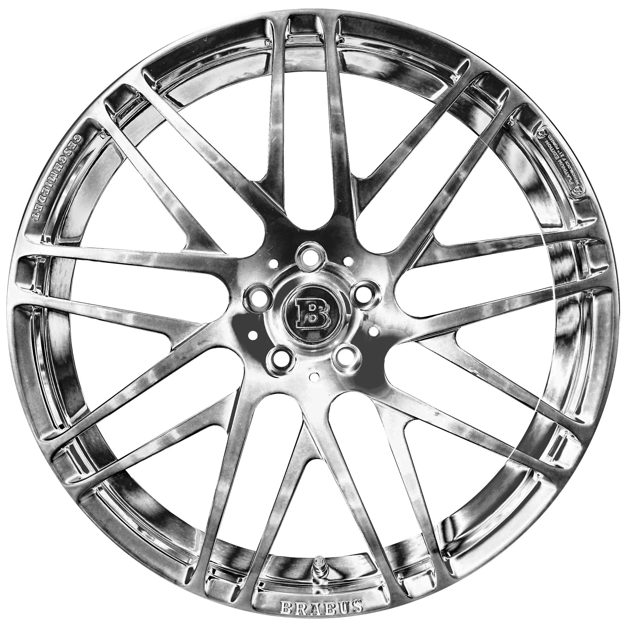 Brabus Monoblock F Platinum Edition Ceramic Polished Alloy Wheel Product Image #1
