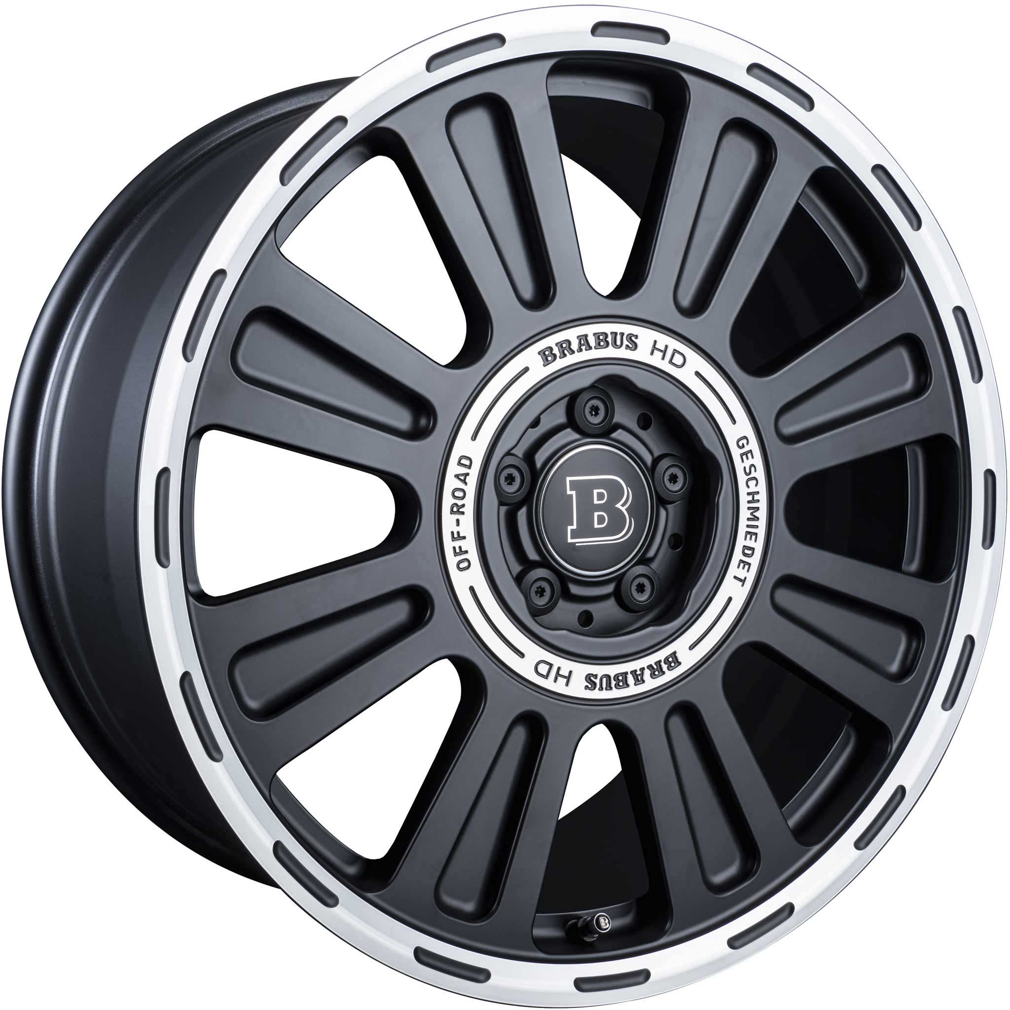 Brabus Monoblock HD Matt Black with Polished Rim Edge Alloy Wheel Product Image #2
