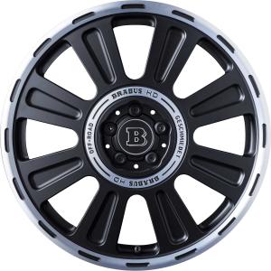 Brabus Monoblock HD Matt Black with Polished Rim Edge Alloy Wheel for Mercedes G-Class W463A - Sizes 20in