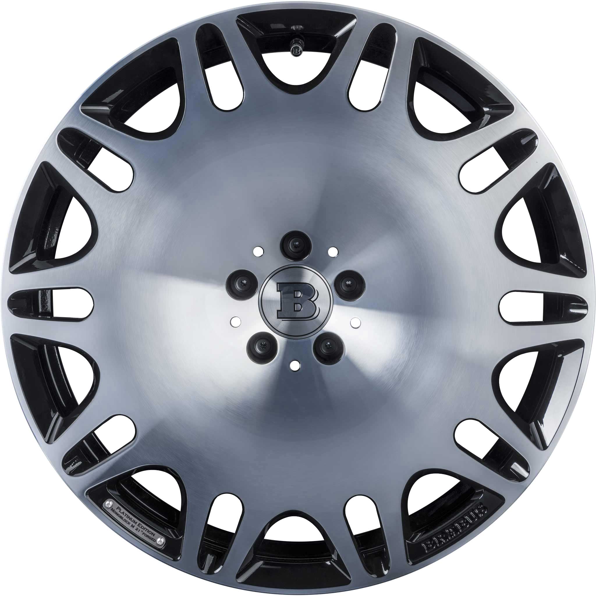 Brabus Monoblock M Platinum Edition Black Gloss with Polished Face Alloy Wheel Product Image #1