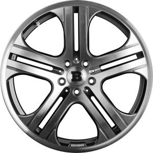 Brabus Monoblock Q Titanium Gloss with Polished Face Alloy Wheel for Mercedes G-Class W463A - Sizes 20in, 22in