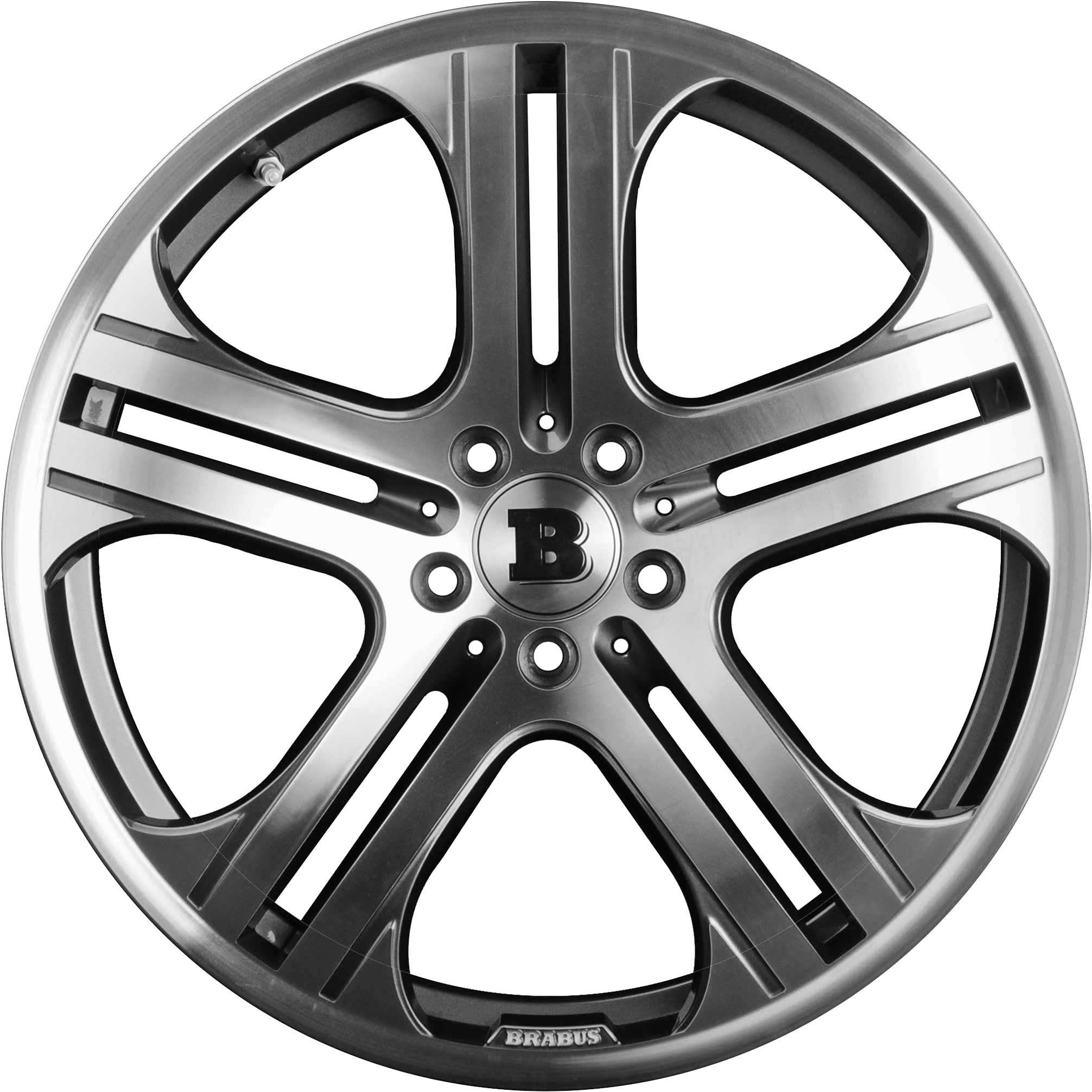 Brabus Monoblock Q Titanium Gloss with Polished Face Alloy Wheel Product Image #1