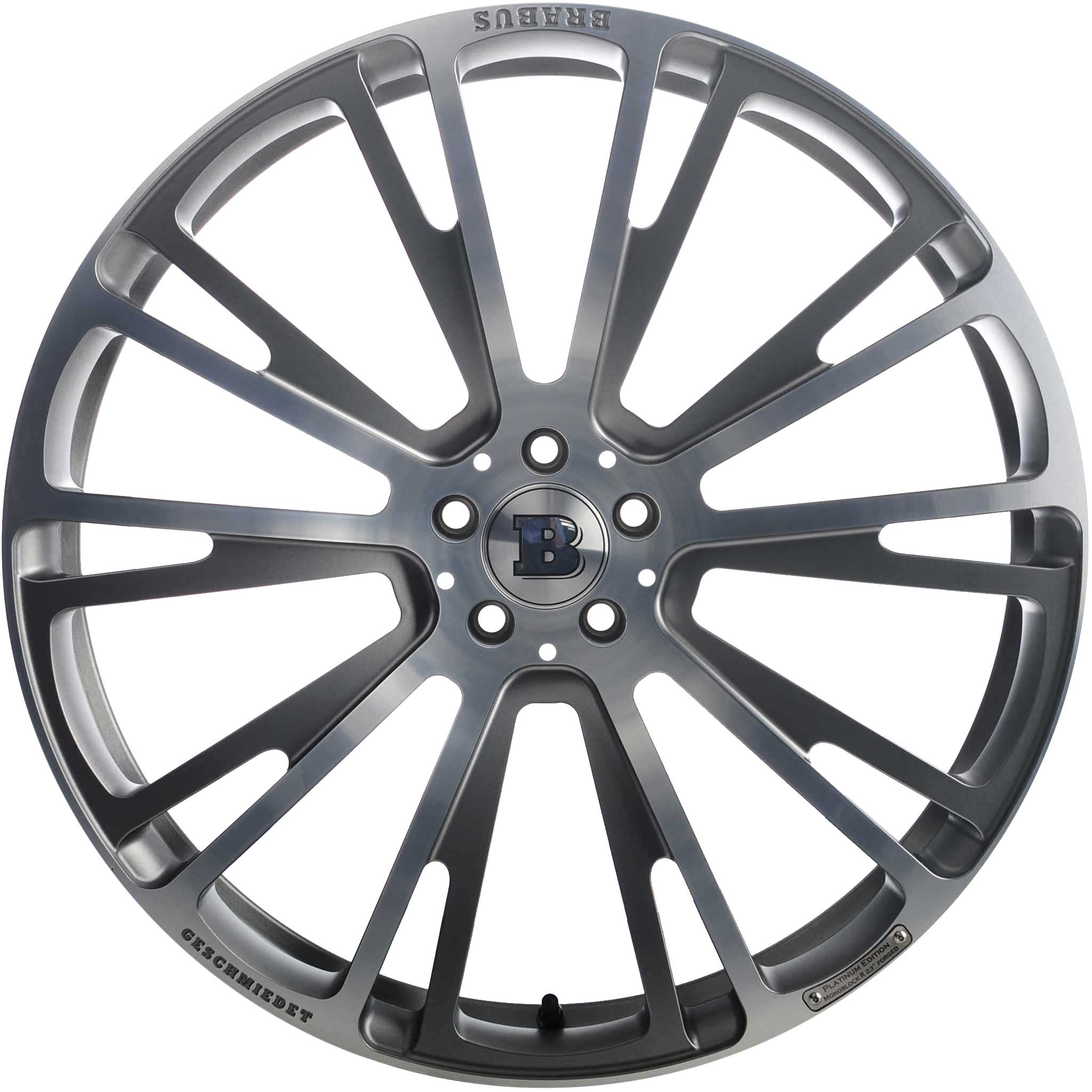 Brabus Monoblock R Platinum Edition Titanium Gloss with Polished Face Alloy Wheel Product Image #1