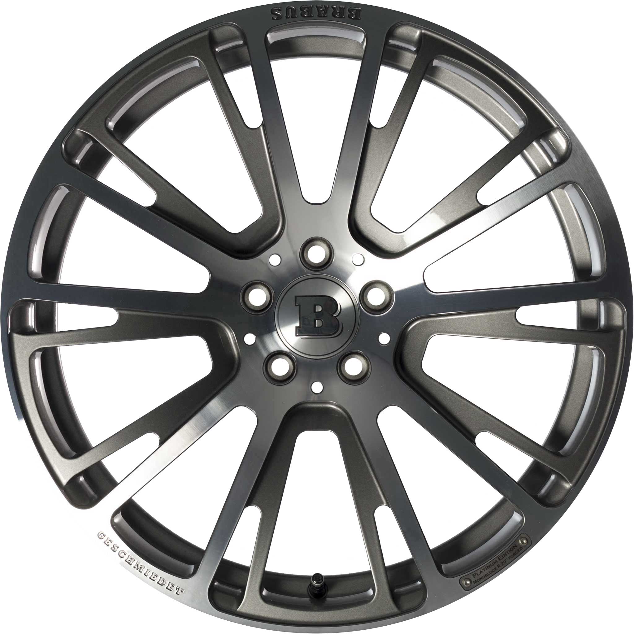 Brabus Monoblock R Platinum Edition Titanium Gloss with Polished Face Alloy Wheel Product Image #1