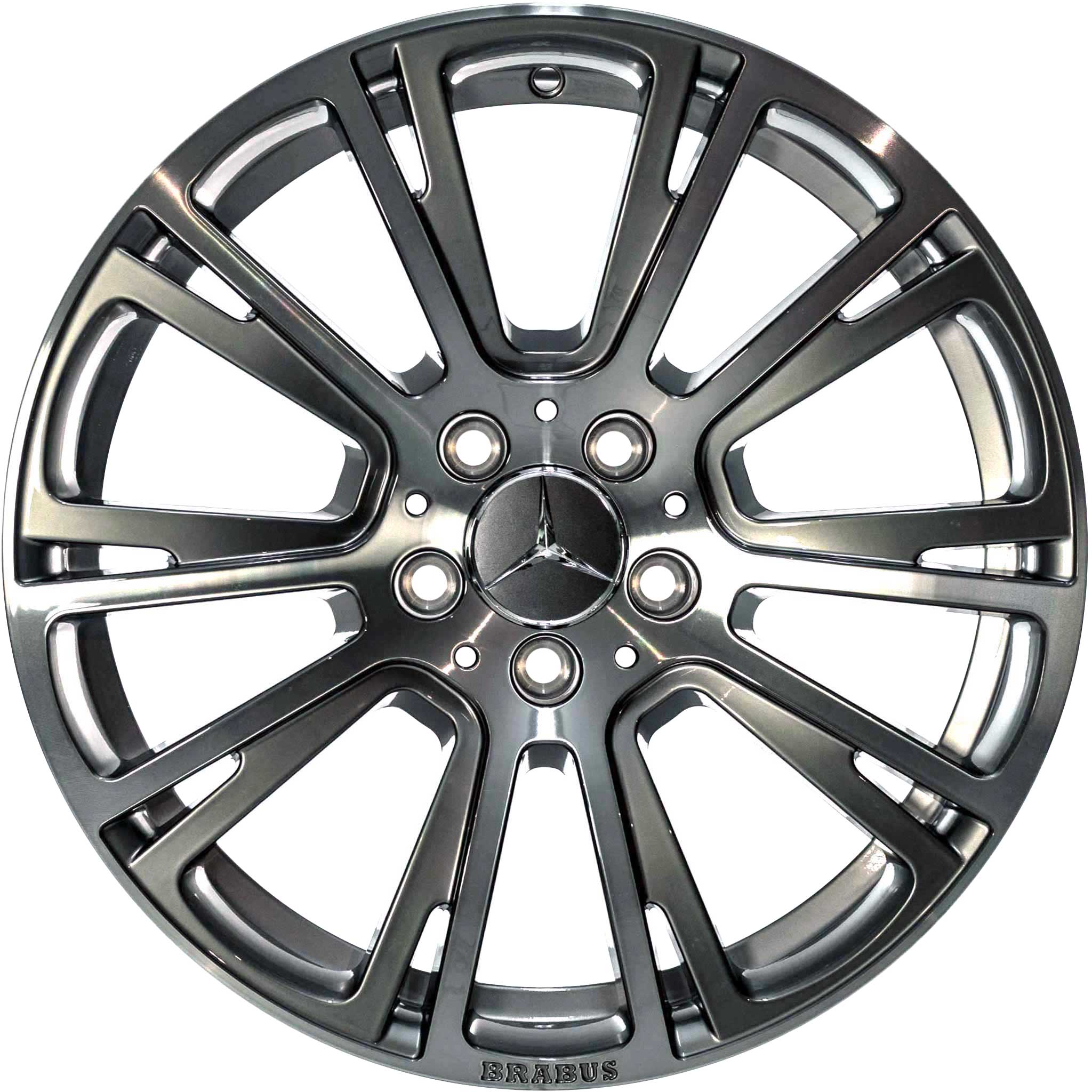 Brabus Monoblock R Liquid Titanium Smoked with Polished Face Alloy Wheel Product Image #1