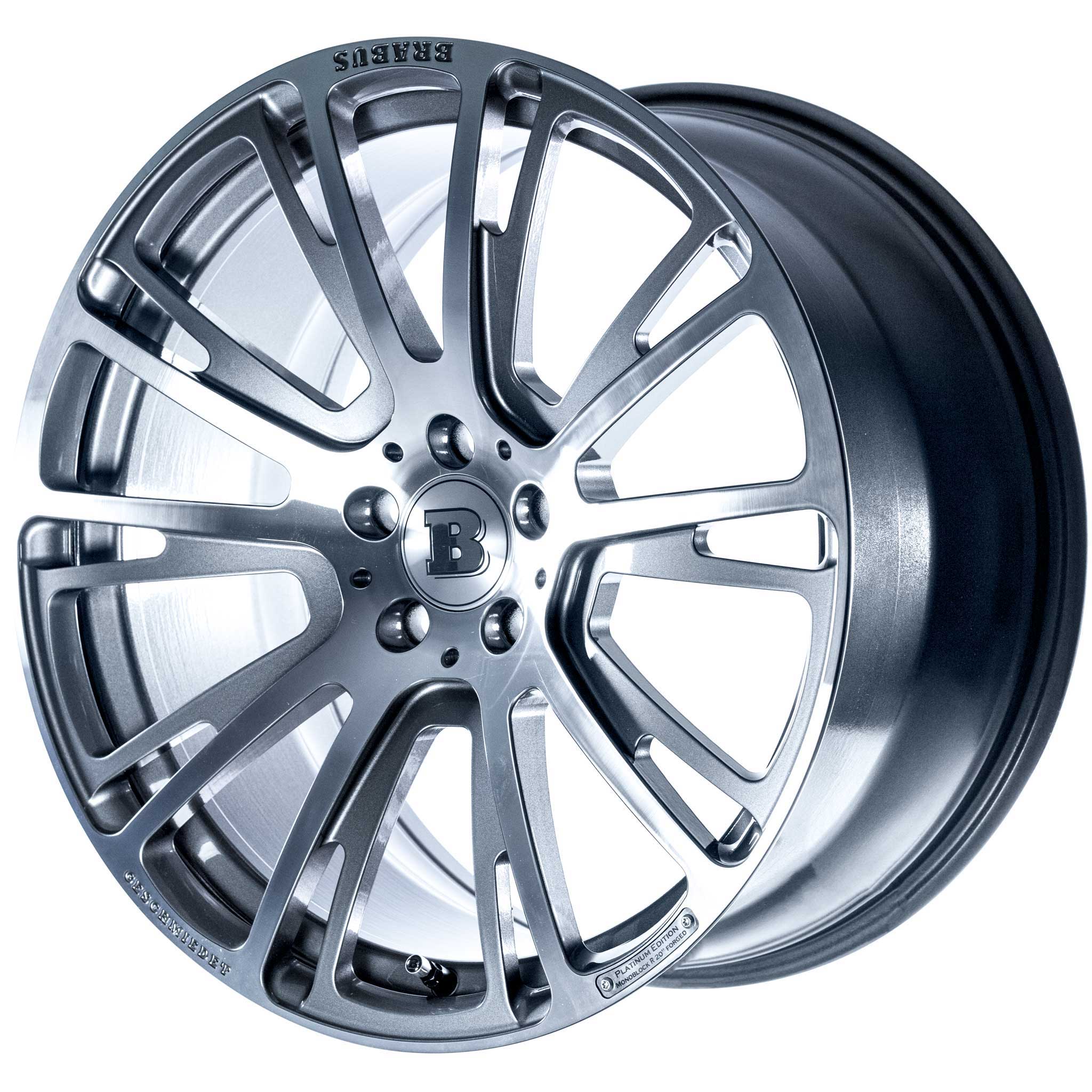 Brabus Monoblock R Platinum Edition Titanium Gloss with Polished Face Alloy Wheel Product Image #2
